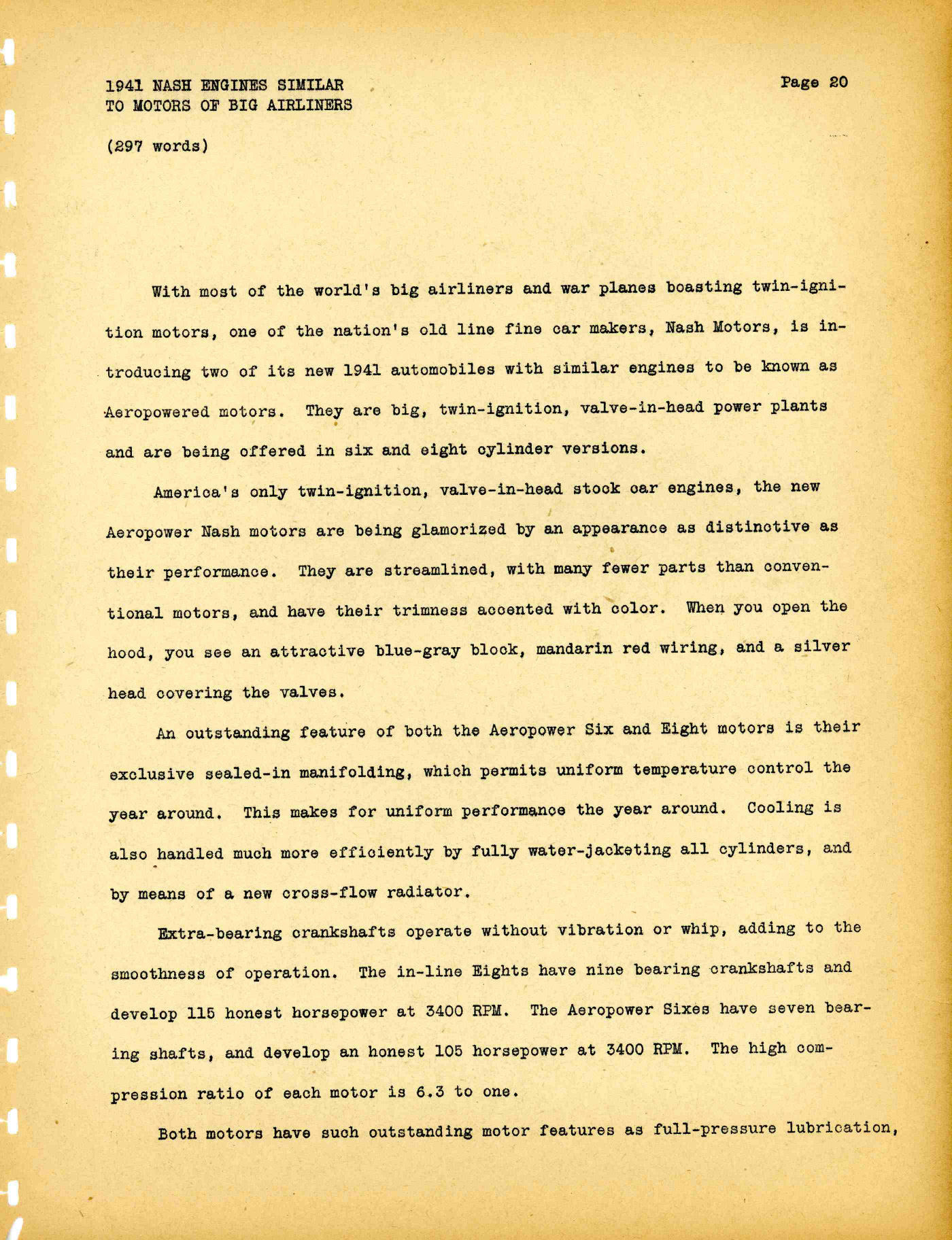 1941 Nash Press Kit Page 51